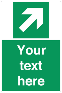 Custom Arrow Top Right Sign